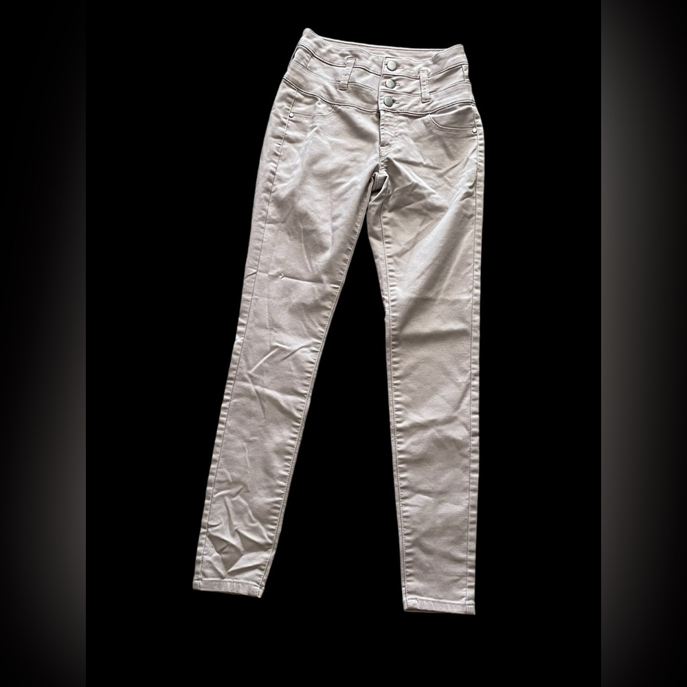 Pale Pink Three Button Jeans * Tinseltown * Size‎ 0 - Picture 3 of 14